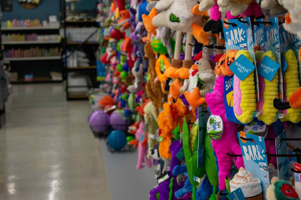 Inside the Pet Source pet supply store in Hendersonville, NC